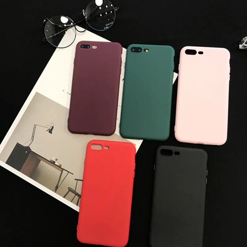 Тонкий матовый песочный чехол для iPhone 5S SE 6 S 7 PLUS 8 X XS XR MAX силиконовый телефона |