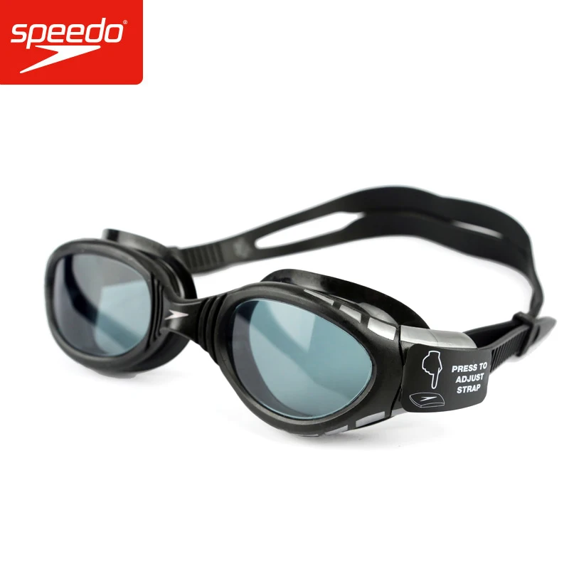Blue Smoke Speedo Futura Biofuse Flexiseal Swimming Goggles 