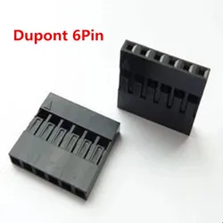 Versatile 50-Piece Dupont Connector Kit - Male/Female Pin Cable Plugs & Jumper Header Housing (6PIN Housing 50pcs)