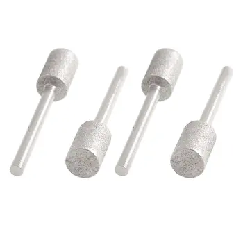 

4x 8mm Cylinder Head Diamond Mounted Points Grinding Bits 45mm Long