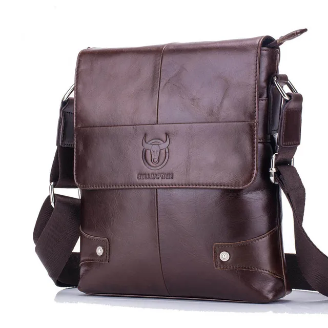 Brand design mens leather business bag Genuine Leather Man Crossbody Shoulder Bag Small To work