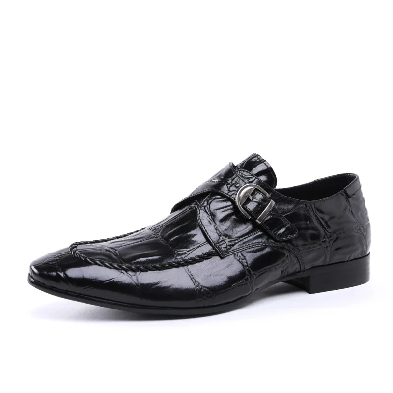 Pointed Toe Men Slip-On Formal Dress Oxfords Shoes Genuine Leather Mens Oxfords Derby Shoes New Band Flats JMH-B0049 Pointed Toe Men Slip-On Formal Dress Oxfords Shoes Genuine Leather Mens Oxfords Derby Shoes New Band Flats JMH-B0049