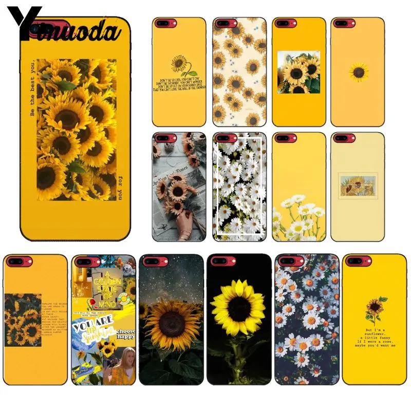 Чехол для телефона с желтым подсолнухом iphone 12 11 Pro Max 8 7 6 6S Plus 5 5S SE XR X XS MAX