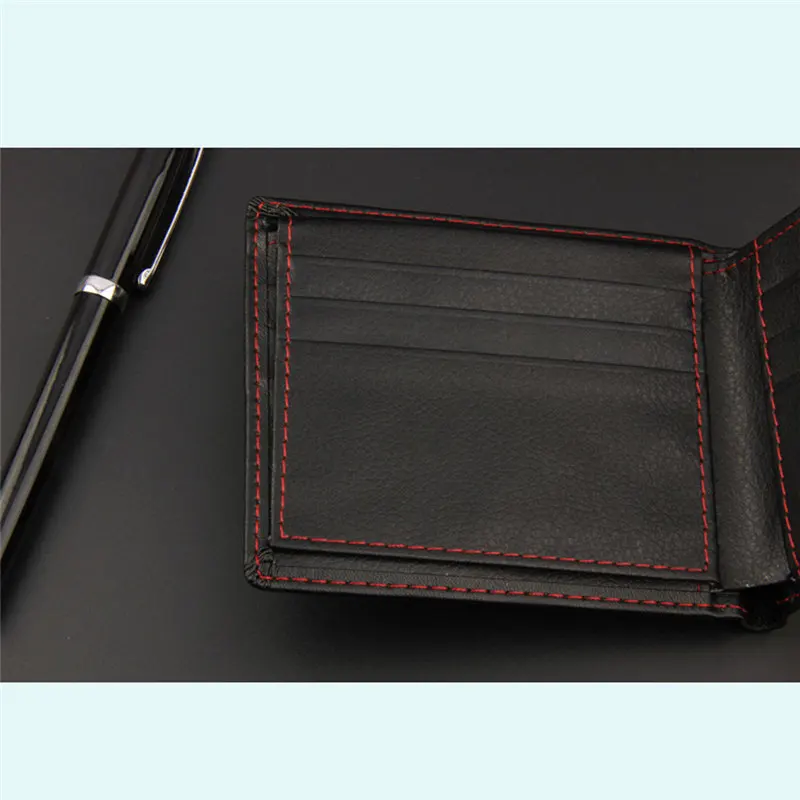  Men Bifold Business Leather Wallet  ID Credit Card Holder Purse Pockets clutch portfel cuzdan billetera carteira 40MA1117