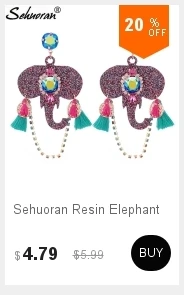 Sehuoran угол Boho серьги для женщин большой Pendients серьги Aretes Brincos заявления Модные украшения подарки ювелирный бренд