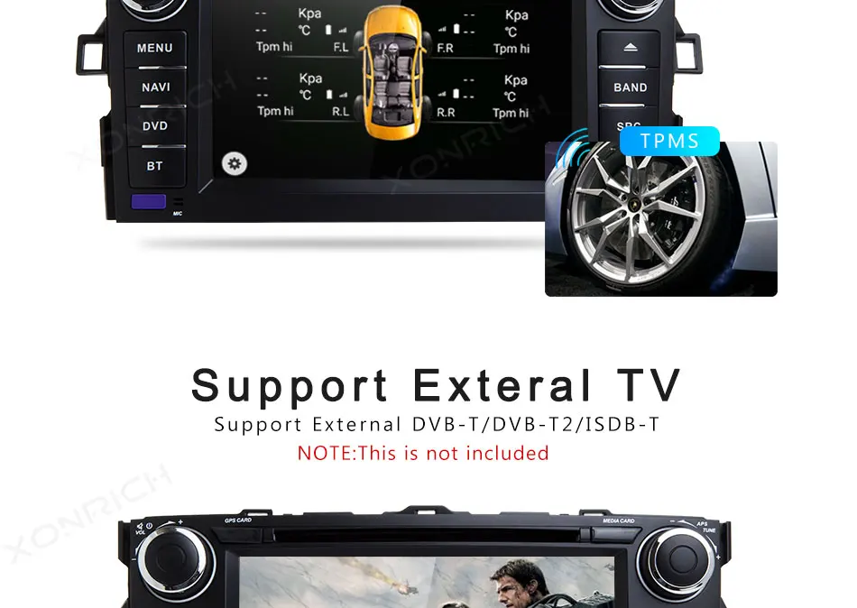 Cheap Autoradio 2 Din Android 8.0 Car DVD Player For Toyota Auris Toyota Corolla Altis 2012 2013 GPS Navigation Multimedia Stereo Wifi 17