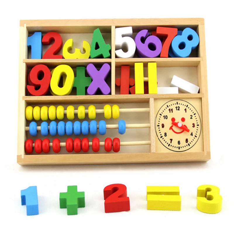 New Arrival Montessori Math Toys Wooden Multifunctional Digital Box