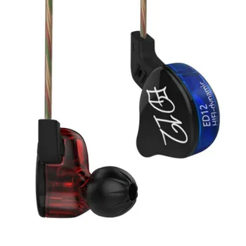 

KZ ED12 In Ear Earphone Audio DJ Monitors Noise Isolating HiFi Music Stereo Sports Earbuds With Microphone Detachable Cable ZS3