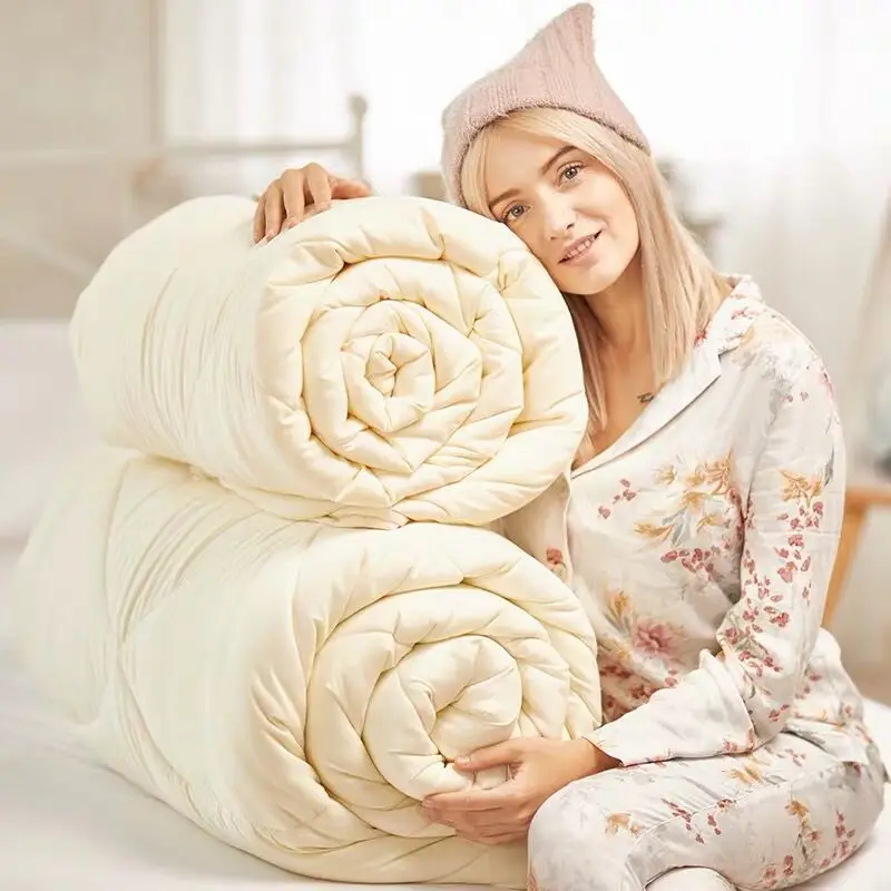 Зимний утепленный комплект из 2 предметов, одеяло, домашнее постельное белье, стеганое одеяло с принтом в спальню, теплое осеннее одеяло с наполнителем