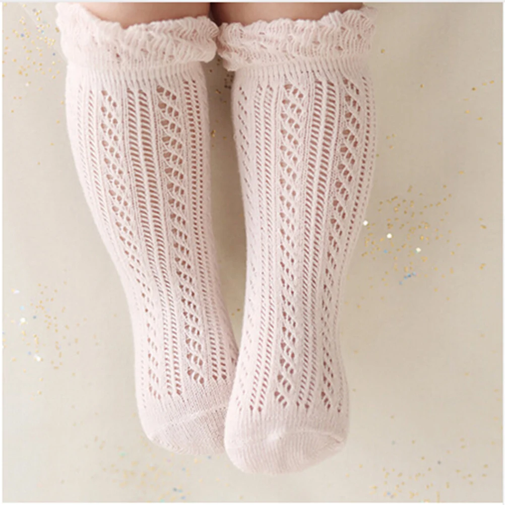 1 Pair Newborn Baby Girl Socks Cotton Summer Infant Baby Knee High