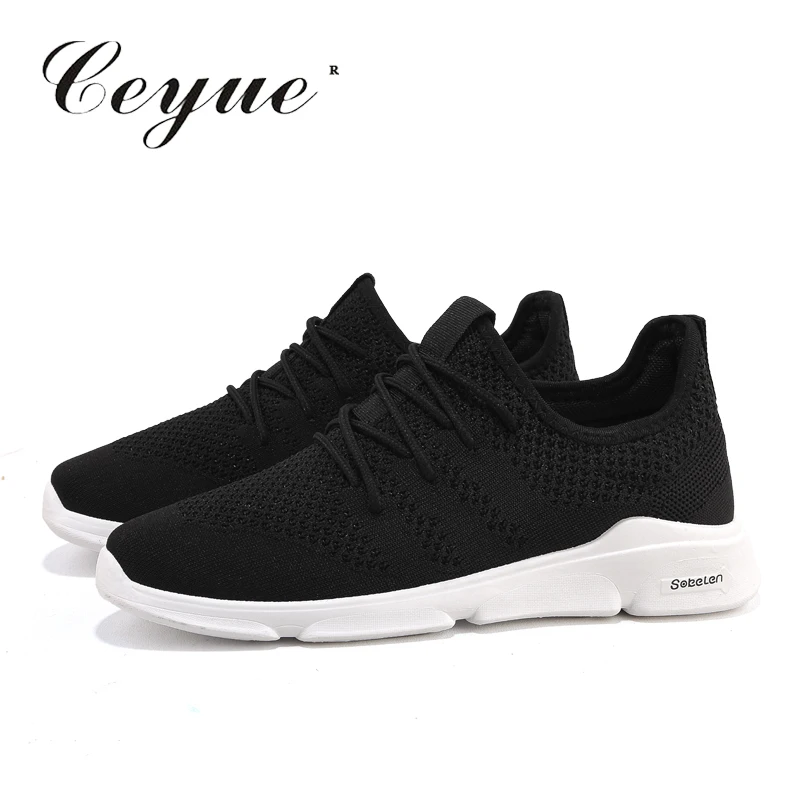 

2019 Men's Lace up Sport Outdoor Casual Shoes zapatos de hombre Men Comfortable Lissome Mesh Breathable Casual Shoes Size 39-44
