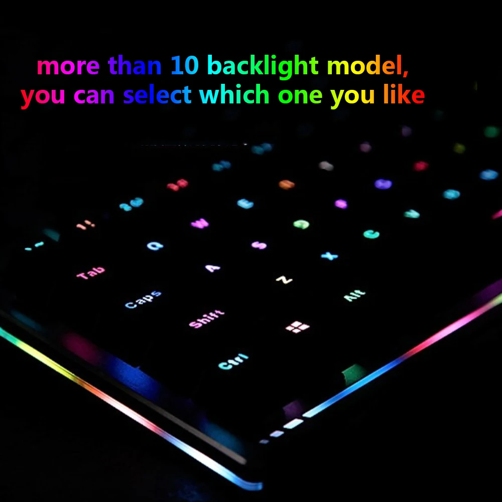  Rapoo V720S Mechanical Gaming Keyboard Black Switches USB Wired RGB LED Backlight for pc computer L