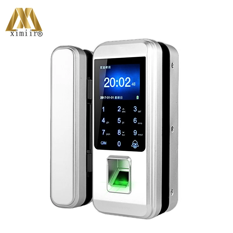  Smart Keyless Fingerprint Door Lock With Remote Control For Home Office Frameless Glass Door Access - 33045181924