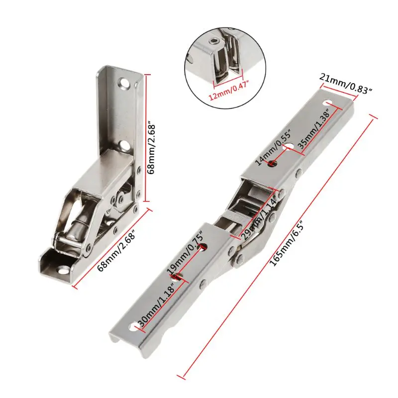 90 градусов складные двери/полки шарнир Скрытая скобка стол держатель мебель Запчасти для продажи