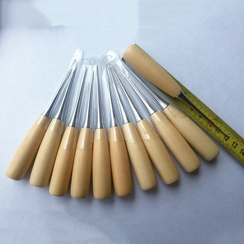 

Professional New Hot Wood Handle Awl Leathercraft Stitching Awl Sewing Leather Tool