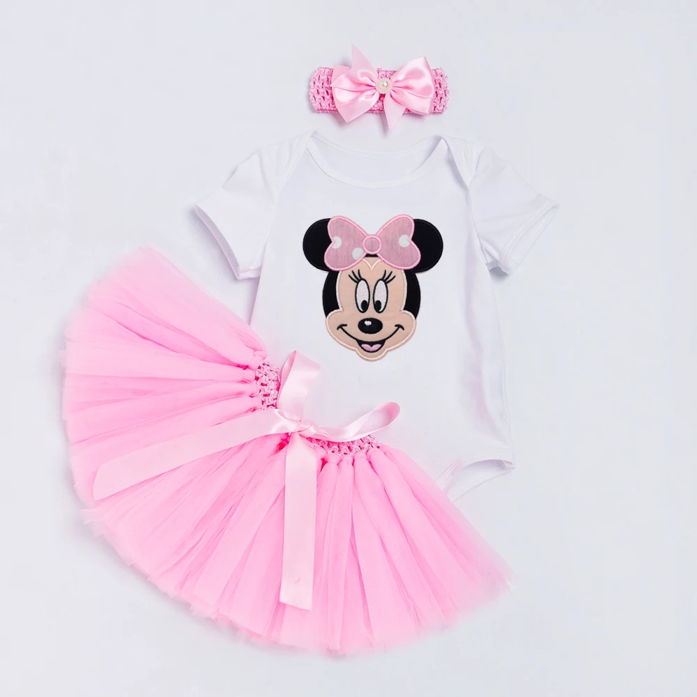 

Cartoon Baby Set Girls Spring Summer Style Cotton Baby Romper Handmade tutu Skirt with Bow Pink Red Infant Toddler Baby Clothing