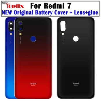 

NEW Original For Xiaomi Redmi 7 Battery Cover Back Glass Panel Rear Door Housing Case For Redmi 7 Back Cover door with adhesive