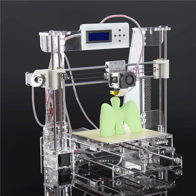  2016 Upgraded Quality High Precision Reprap Prusa i3 DIY 3d Printer kit with 1 Roll Filament+ LCD +16GB TF card+DHL Shipning 
