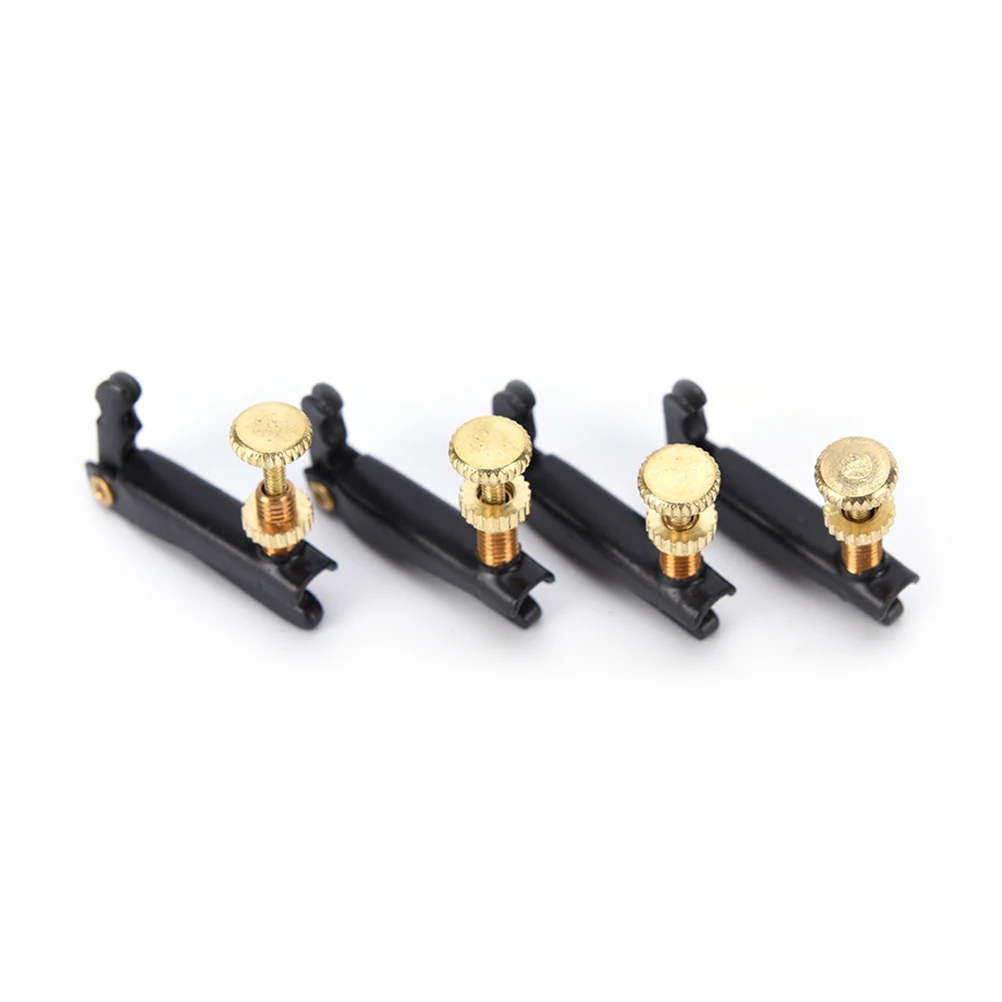 

4Pcs Professional Violin Use Plated Iron Violin Fine Tuners Spinner Adjuster Strings Hooks for Violin Musical Instrument
