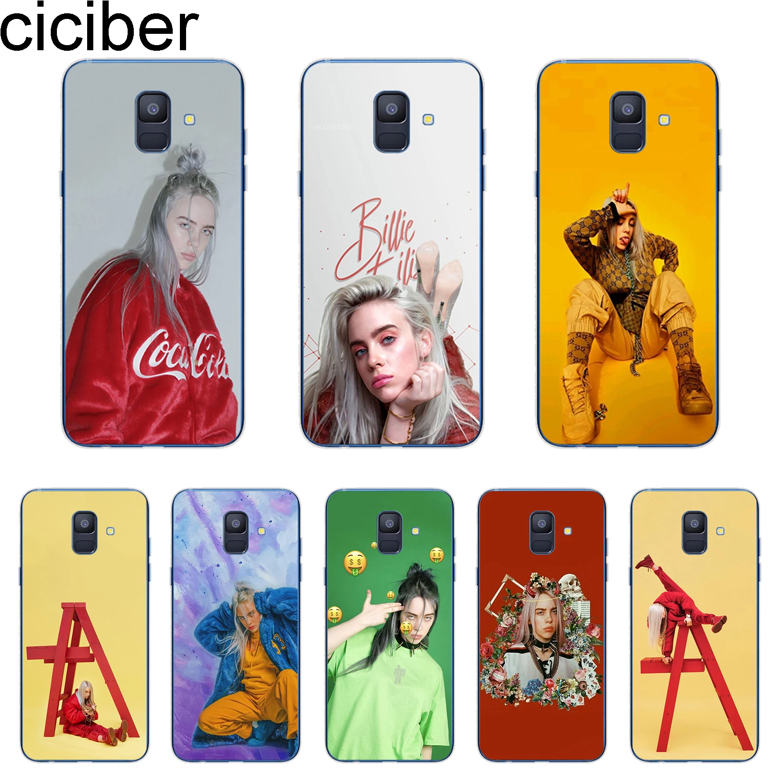Ciciber чехол для Samsung Galaxy J 8 7 6 5 4 3 2 1 Europe Pro Core Prime mini 2016 2017 2018 телефона мягкий TPU Billie eilish