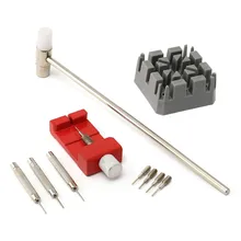 Лучшее качество 10 шт. ремешок для часов держатель устройство для удаления звеньев молотки шпильки удар Ремонт набор инструментов для часовщика