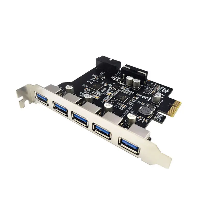 

USB3.0 Expansion Card 5 Ports + 19Pin Slot Computer Accsessories For Winxp Vista XXM8