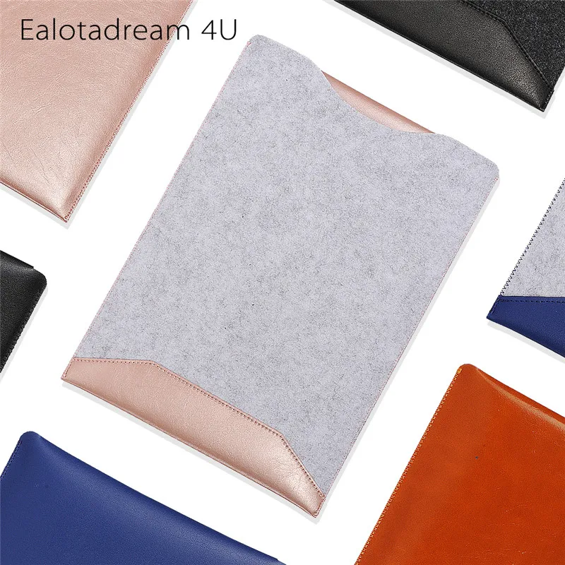

For Macbook Air 13 Sleeve New Felt Leather Liner Sleeve Bag With Mose Pad Design for Macbook Air Pro 13 15 A1706 A1707 A1708