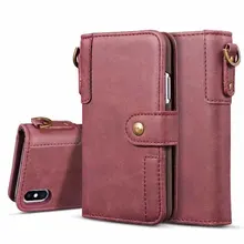 

Business Leather Wallet Flip Card Stand Cover Retro Case For Iphone X 8 7 6S Plus 5S Samsung Galaxy S9 S8 Plus S7 S6 Edge NOTE 8