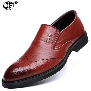 

2019 spring and autumn men's business casual genuine leather shoes leather soft sole slip men's shoes 999