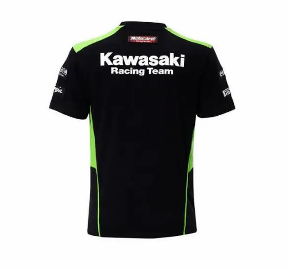 Горячая Распродажа короткая футболка из джерси Kawasaki летняя велосипедная футболка для отдыха
