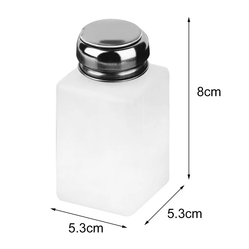 

200ML Liquid Alcohol Press Nail Polish Remover Dispenser Pumping Bottle HS11
