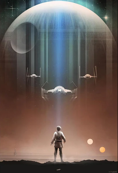 3 P Star Wars фильм постер Современной Поп элементы стены HD холст полиграфии жикле