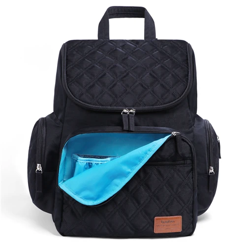 LAND рюкзаки для мам Landuo мать большая емкость дорожные сумки Мумия сумки для подгузников детские сумки для кормления Прямая поставка - Цвет: MPB37-black