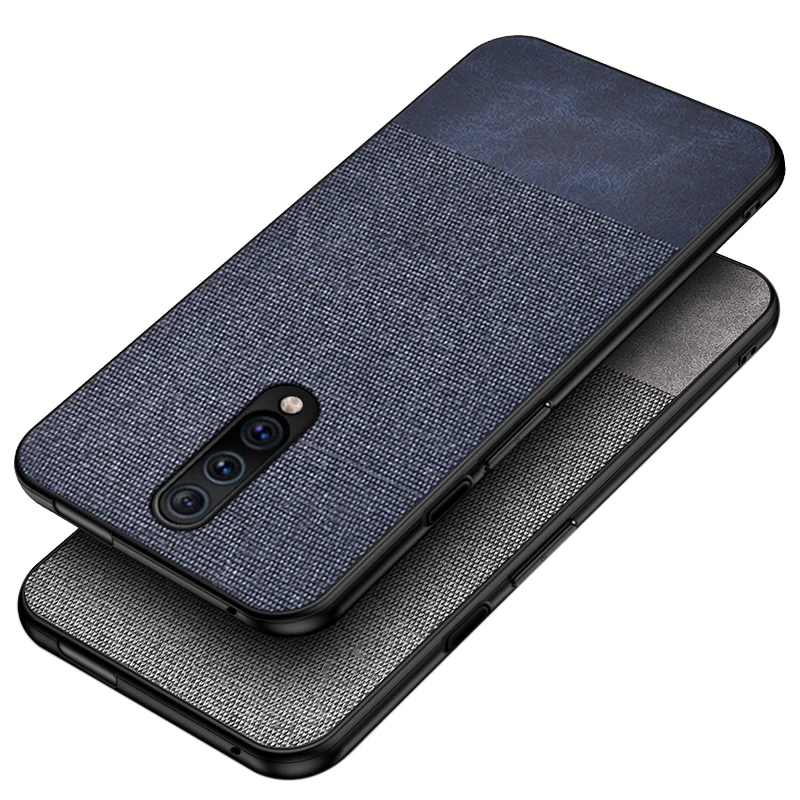 

For OnePlus 7 Pro Case Cover Shockproof Back Cover Cloth Fabric Silicone Soft Edge Protect Case OnePlus 6T 7 Pro Case 1+7 cases