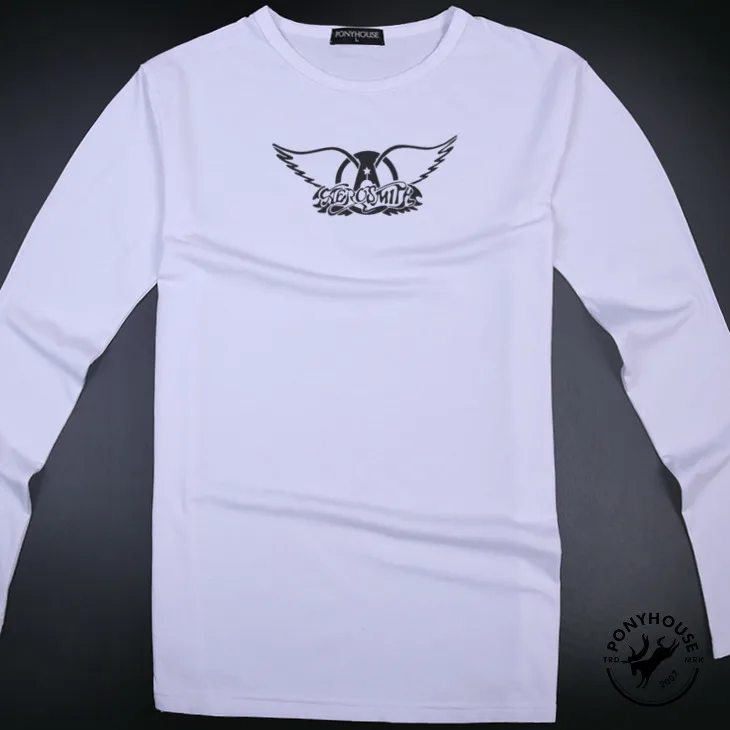 2015I tshirt PIJ JNI к . AEROSMITH новая одежда мужская рубашка с длинными рукавами | Мужская