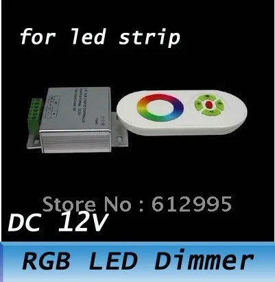 

PWM Wireless RF Dimmer Controller Touch Touching Remote For RGB LED Strip Light 12V