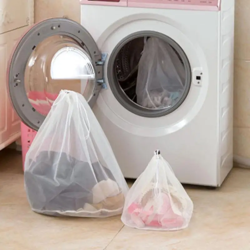 M L Professional font b Drawstring b font Washing Machine Mesh Net font b Bags b