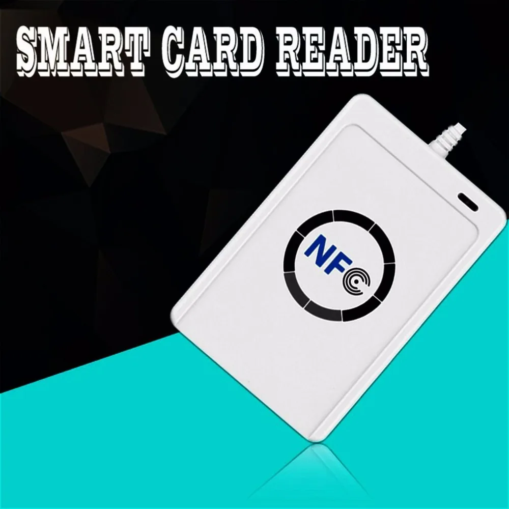 

LESHP USB ACR122U NFC RFID Smart Card Reader IC Card Writer rfid copier For all 4 types of NFC (ISO/IEC18092) Tags+5pcs M1 Cards