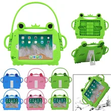 Детский безопасный Силиконовый противоударный чехол для IPad Mini 1 2 3 4 чехол для планшета в форме лягушки Детский защитный чехол-подставка для Ipad Mini 1 2 3