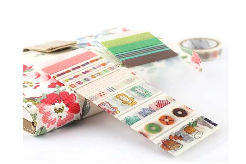 Happy Couple Cartoon PVC Washi Tape Storage Board Creative DIY Tool Japanese Masking Tape Carry Tools for Hobo Notebooks