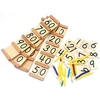Simple Version Montessori Wood Seguin Teens and Tens Boards Color Beads Bar Toys For Children Early Childhood Preschool Training 3