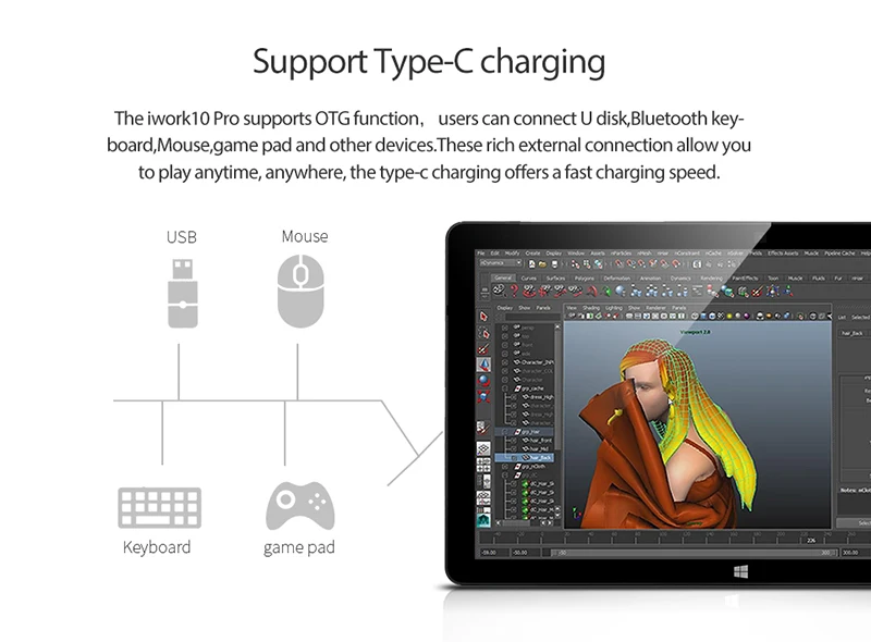 Excellent ALLDOCUBE 10.1" iwork10 Pro  Windows10+Android5.1 Intel Atom x5-Z8350 4GB RAM 64GB ROM Tablet PC HDMI Dock Keyboard IPS1920*1200 8