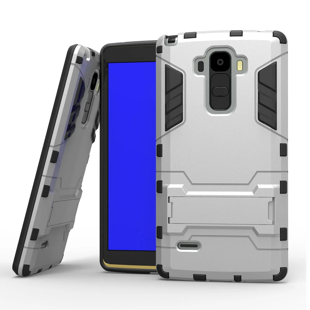 

Wekays For LG G4 Stylus G4 Note Case LS770 Anti-Knock PC Silicone Armor Hard Stand Funda Case sFor LG G4 Note G Stylo Cover Case