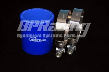

48mm / 1.89" to 1.89" Inch Unversal Straight Silicon Coupler Hose / Pipe / Tube / Intercooler Pipe + T - clamp