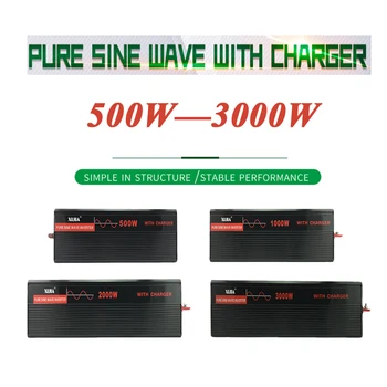 

pure sine wave inverter with charger DC12V/24V/48V/60V to AC 110V/120V/220V/230V/240V converter tool For Home/Boat/Solar