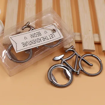 

60pcs/lot zinc alloy bicycle beer opener bottle opener favors and gifts, door gifts for wedding party giveaway goods souvenirs