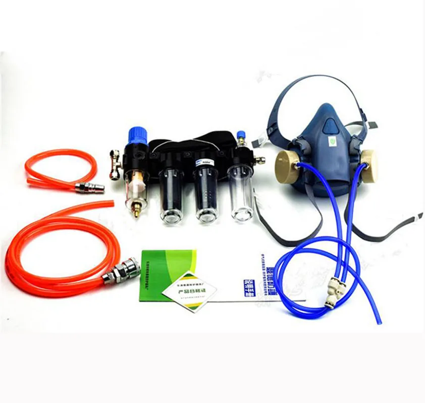 Industry Function Supplied Air Fed Respirator System For 3 M 7502 Half Face Respirator Gas Mask Industry Function Supplied Air Fed Respirator System For 3 M 7502 Half Face Respirator Gas Mask