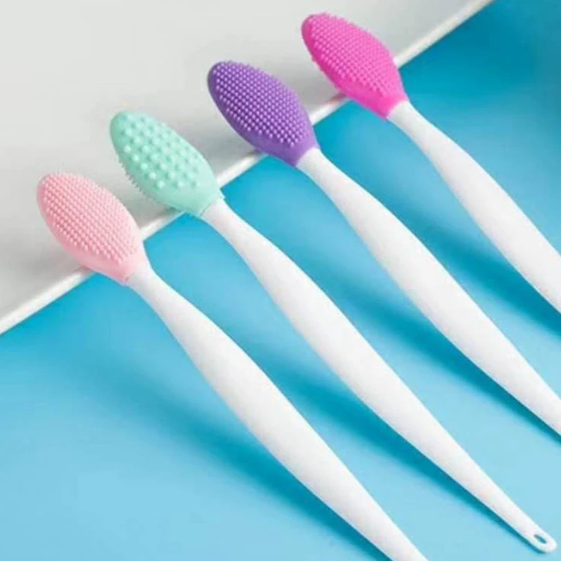 

1pc Double Side Facial Cleaning Brush Multifunctional Face Brush Skin Cleaner Face Washing Machine Exfoliator