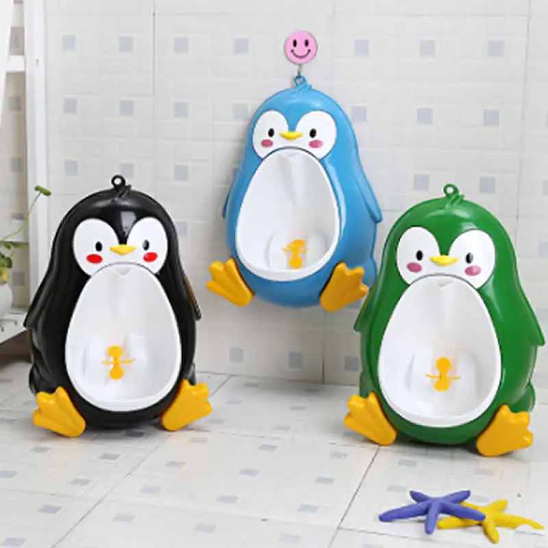 Baby Potty Toilet Potties Cute Penguin Pot Wall Mounted Urinals