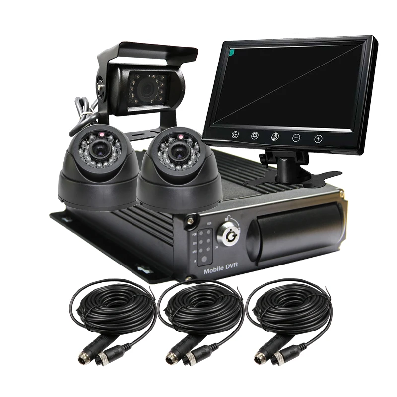 256G SD Car Vehicle DVR Video Recorder Kit CCTV SONY CCD 600TVL Rear